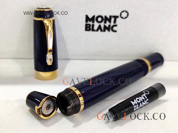 Luxury Mont Blanc Boheme Rouge Fountain Pen BLUE Pen - AAA Replica